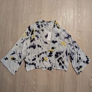 Kyla Seo Blouse Women's Small Oversized Multicolor NWT